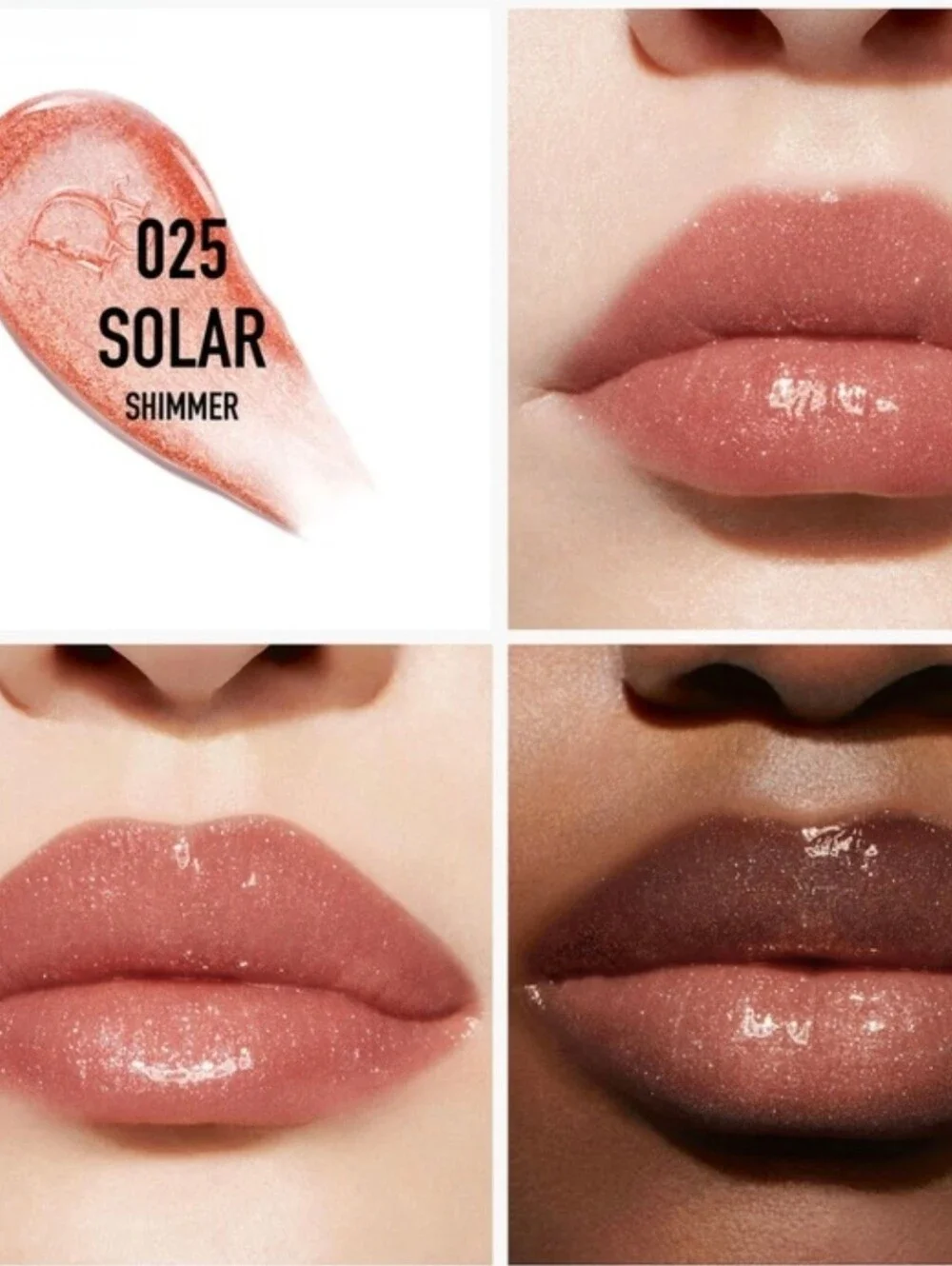 DIOR Addict Lip Maximizer 025 Solar Shimmer Lip Gloss Plumping Full Size NIB